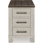 Table d'appoint Darborn Chair - Gris/Marron