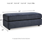 Pouf d'appoint surdimensionné Albar Place - Cobalt