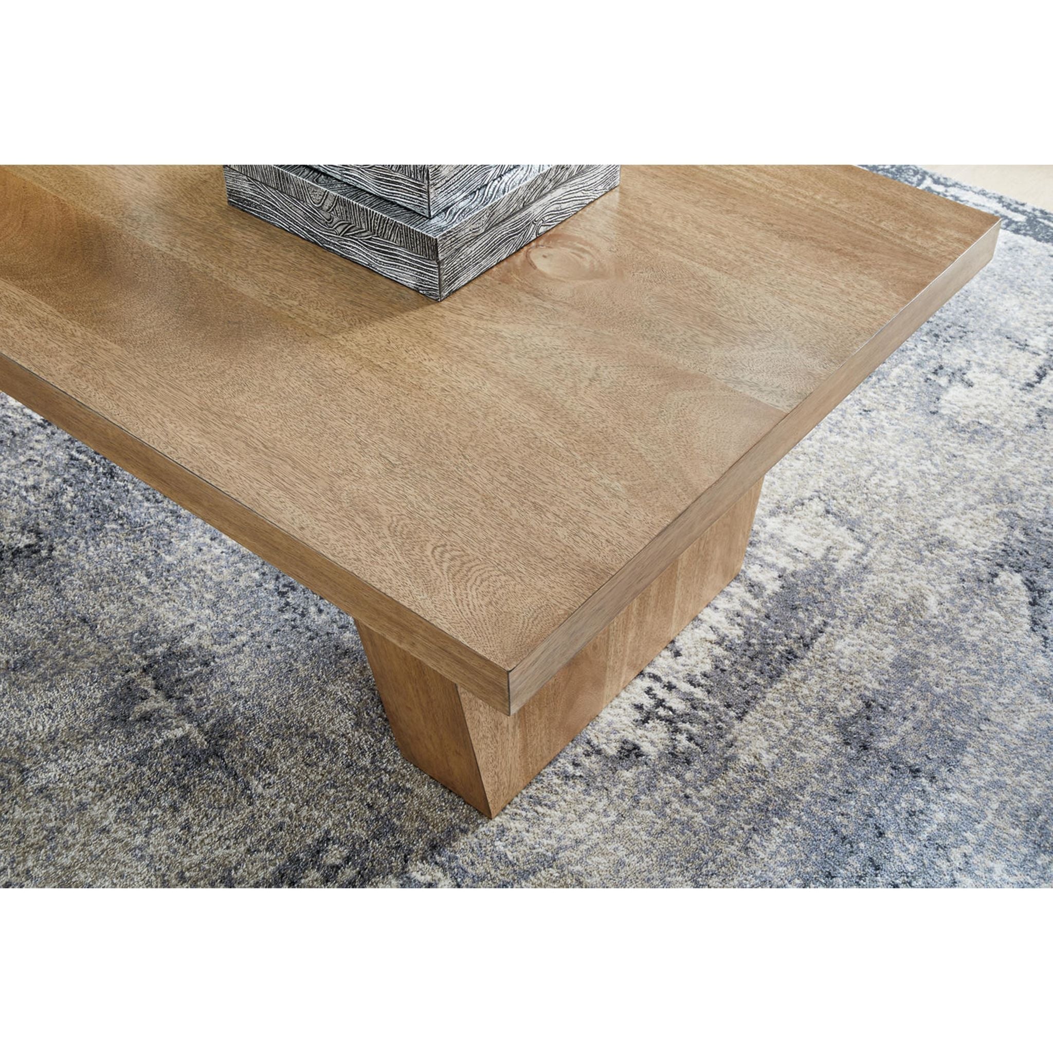 Table basse Kristiland - Marron clair