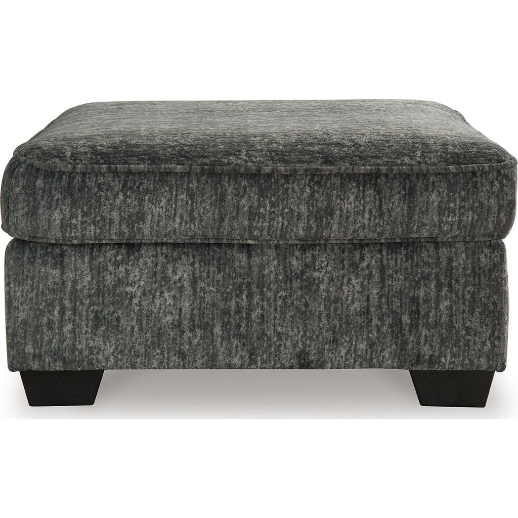 Pouf d'appoint surdimensionné Lonoke - Gris anthracite