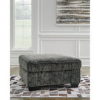 Pouf d'appoint surdimensionné Lonoke - Gris anthracite
