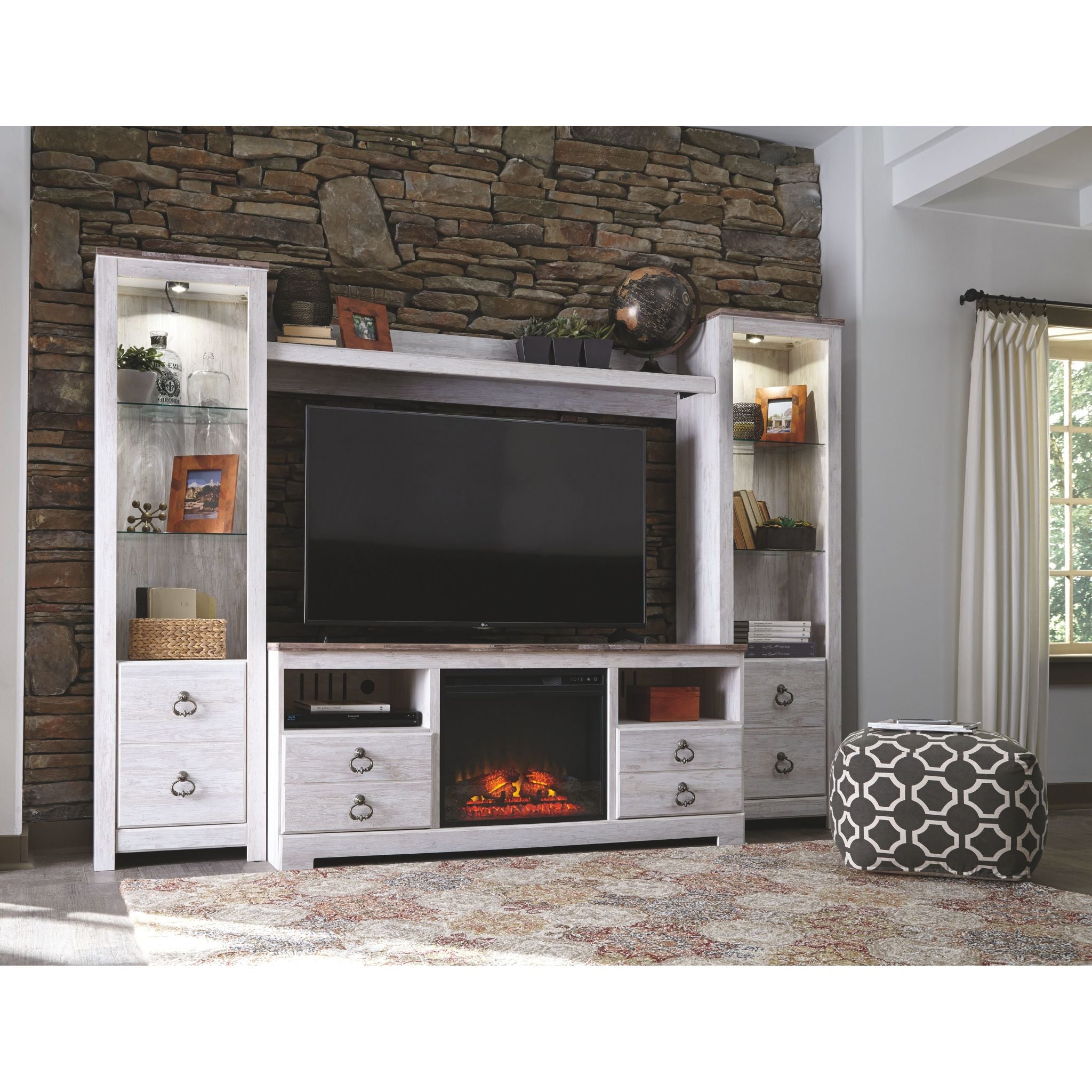 Meuble TV Willowton - Blanchi