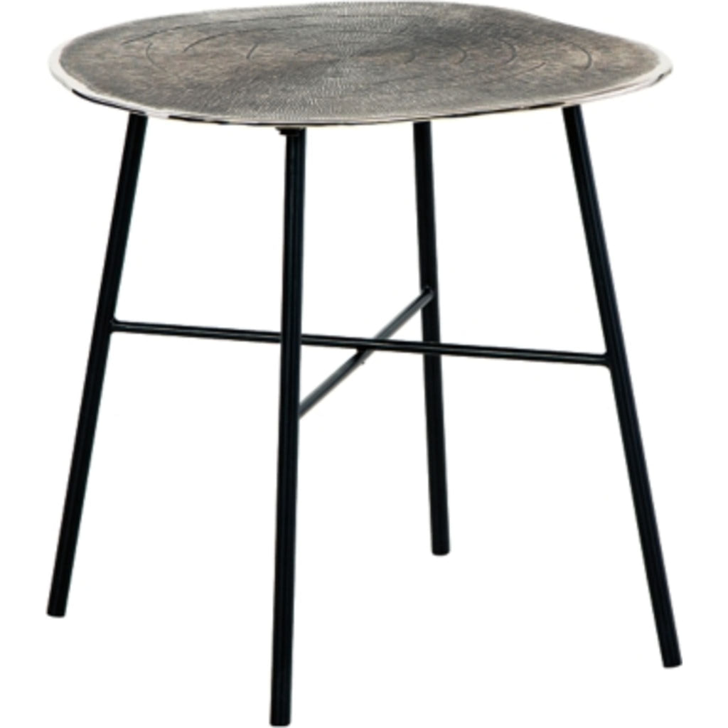 Table d'appoint Laverford - Chrome/Noir