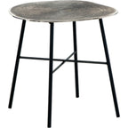 Table d'appoint Laverford - Chrome/Noir