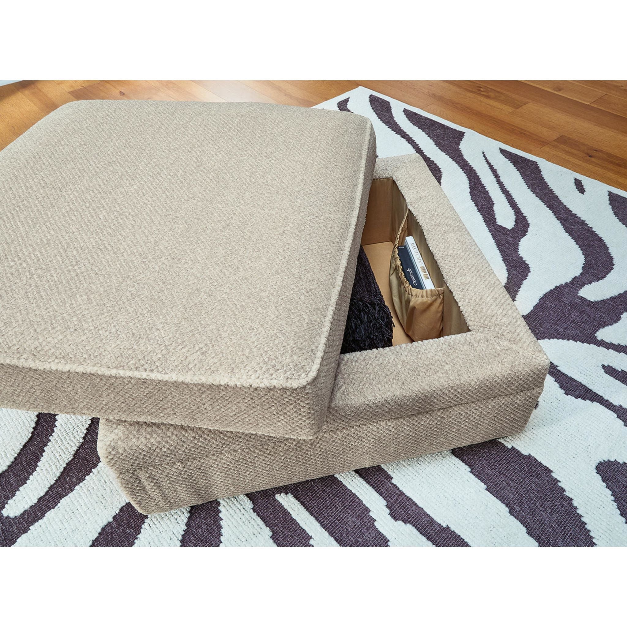 Pouf de rangement Calnita - Sisal